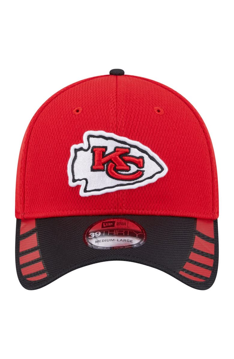New Era Men's New Era Red Kansas City Chiefs Visor Hit 39THIRTY Flex Hat, Alternate, color, 
