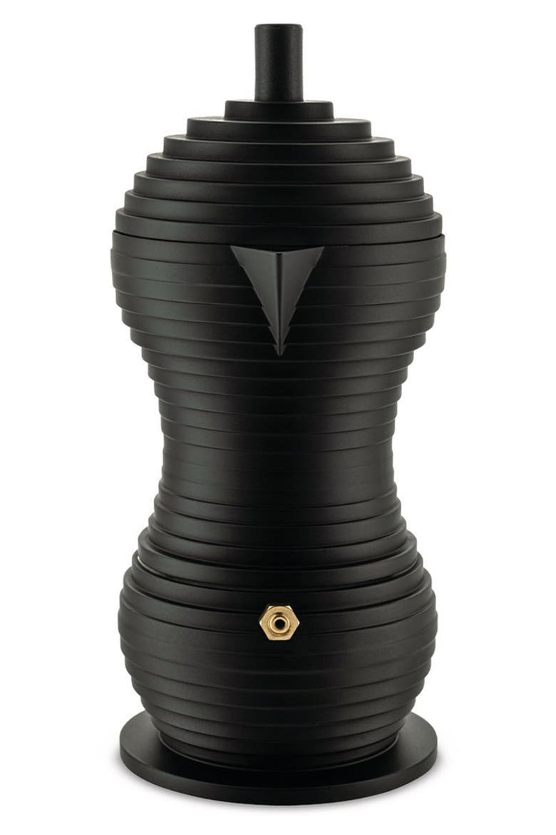 Pulcina 3-Cup Espresso Coffee Maker, Alternate, color, BLACK MATTE