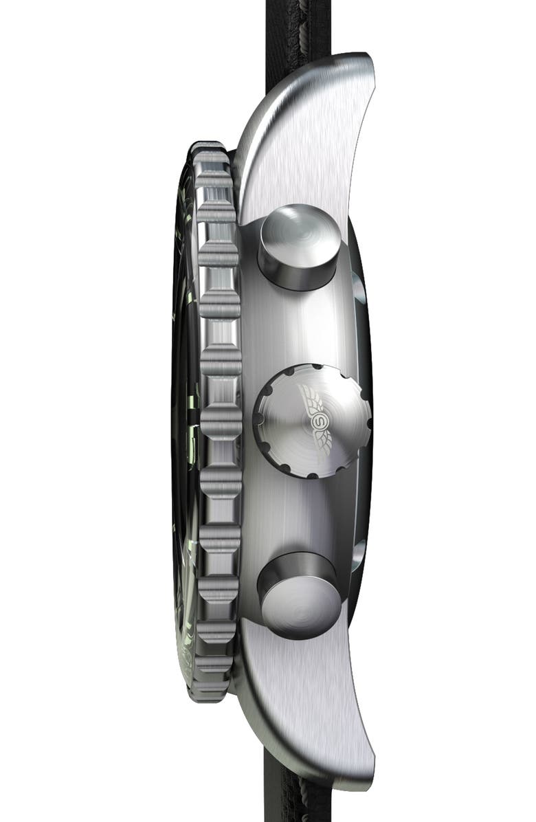 SKYWATCH Classic Chronograph Woven Strap Watch, 46mm, Alternate, color, 