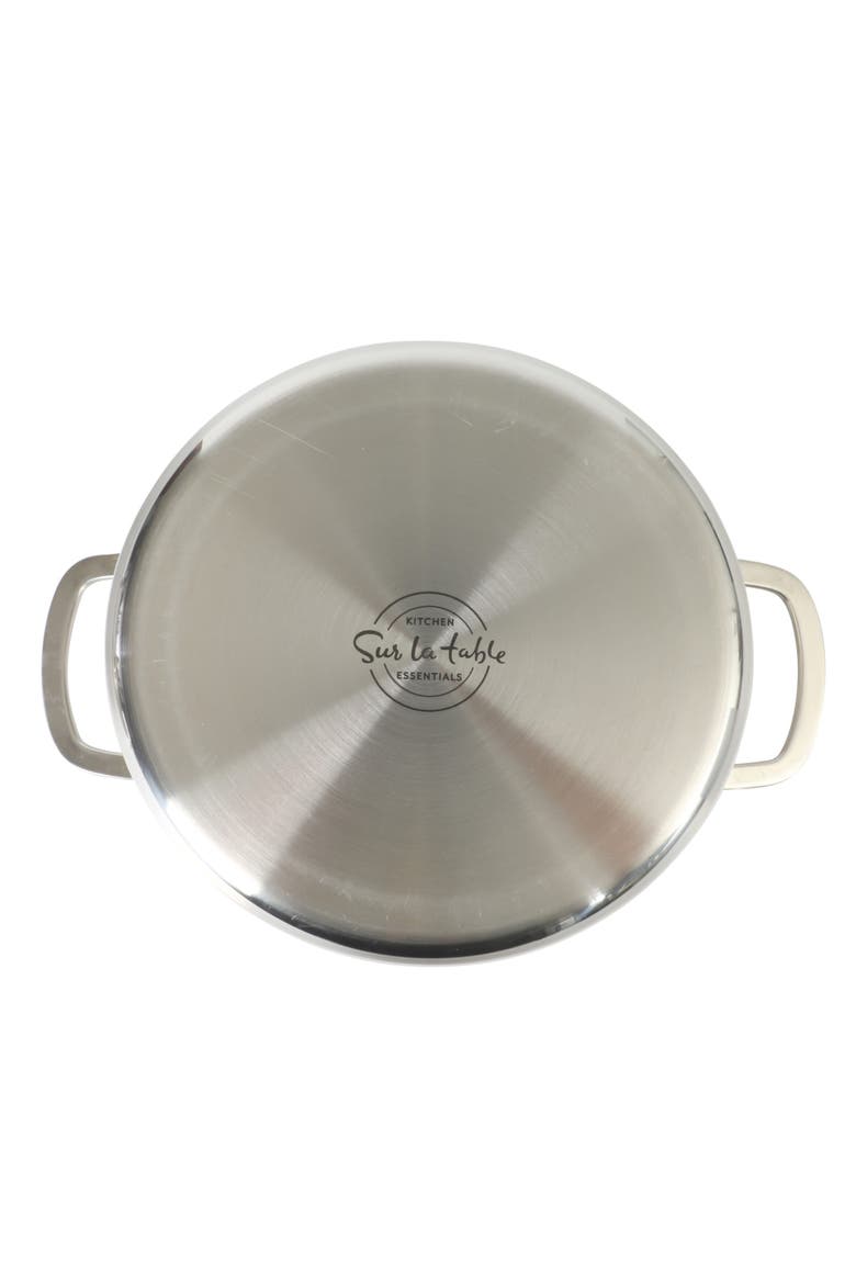3-Piece 5.3-Quart Stainless Steel Dutch Oven with Steamer Insert & Glass Lid, Alternate, color, Stainless Steel