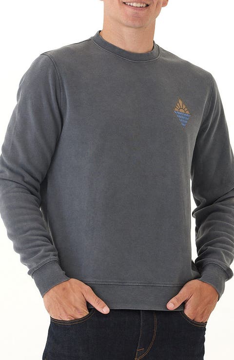 Diamond Graphic Mineral Wash Sweatshirt