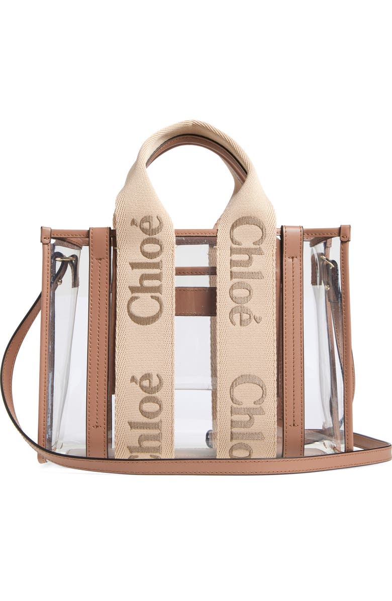 Chloé Small Woody Jelly & Leather Tote Bag, Alternate, color,