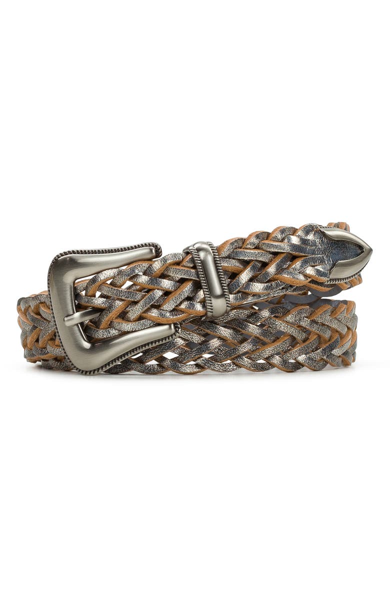 Patricia Nash Townsend Braided Metal Tipped Belt, Main, color, 
