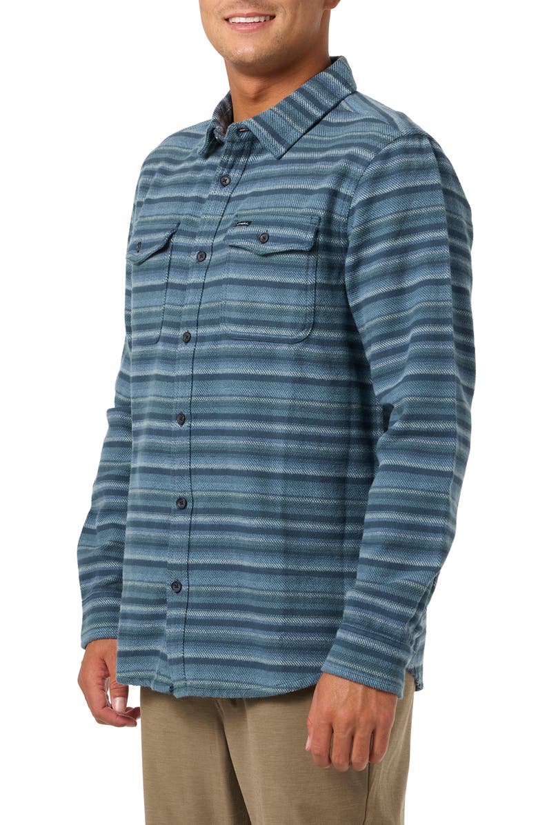 O'Neill Richmond Flannel Button-Up Shirt, Alternate, color, Citadel