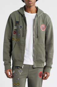 RtA Floyd Military Patch Zip Hoodie