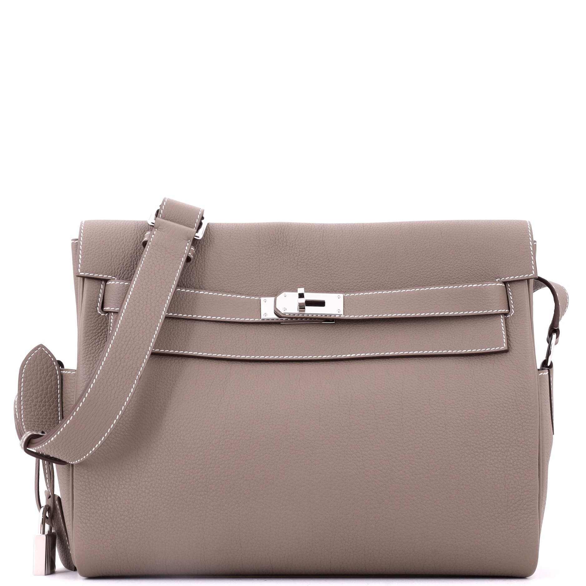 Kelly Messenger Bag Togo GM, Main, color, Grey