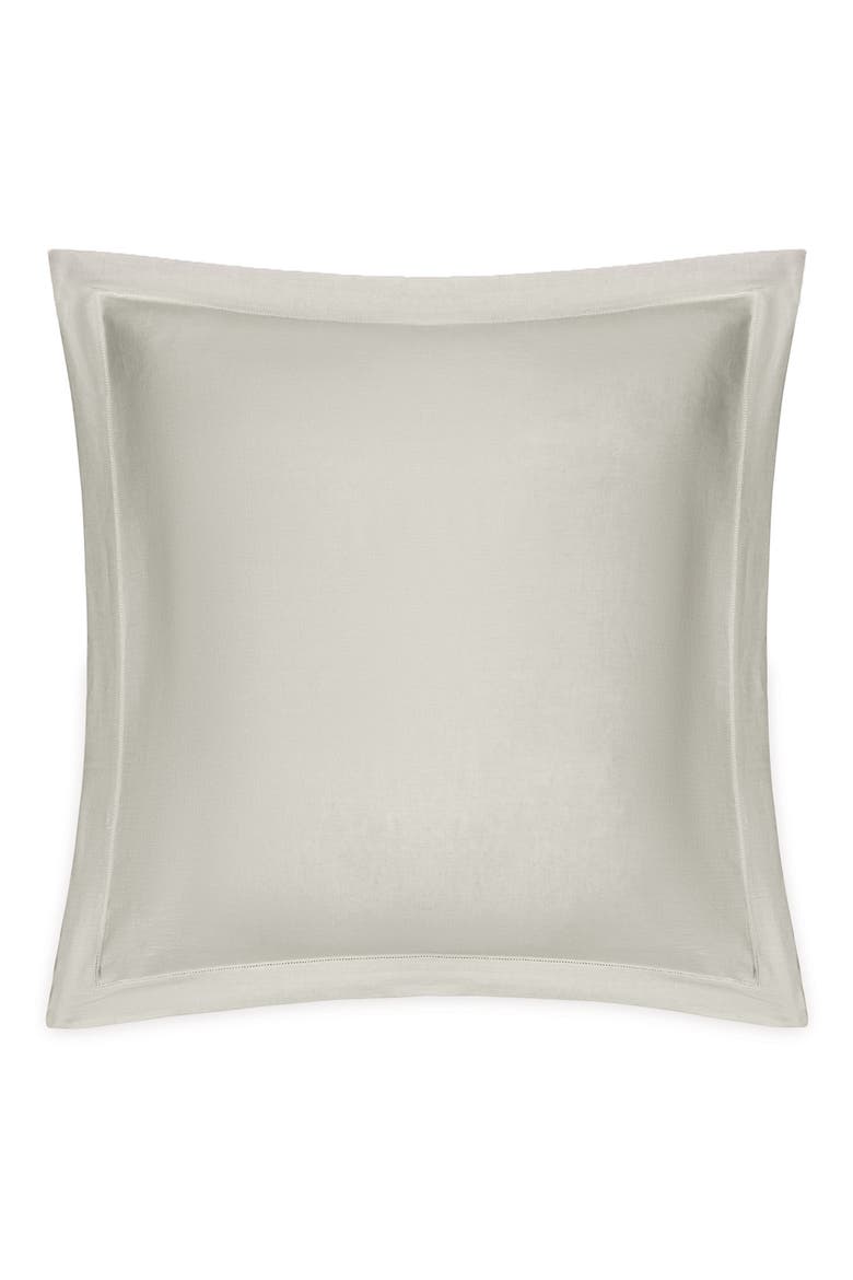 Roman Hemstitch Linen Euro Sham, Main, color, PALOMA