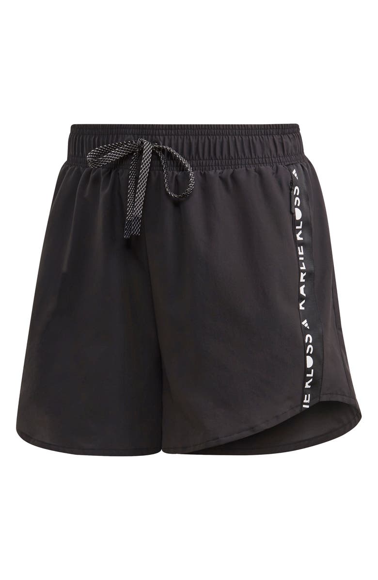 adidas Karlie Kloss Logo Tape Shorts, Alternate, color, 