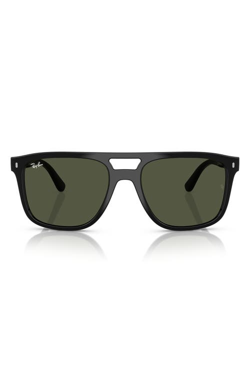 Ray Ban Rb2213 Sunglasses Black Frame Green Lenses 55-20 In Black