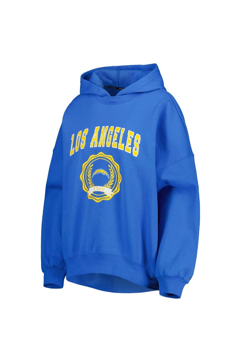Women's Tommy Hilfiger Powder Blue Los Angeles Chargers Becca Drop Shoulder Pullover Hoodie, Alternate, color, Powder Blue