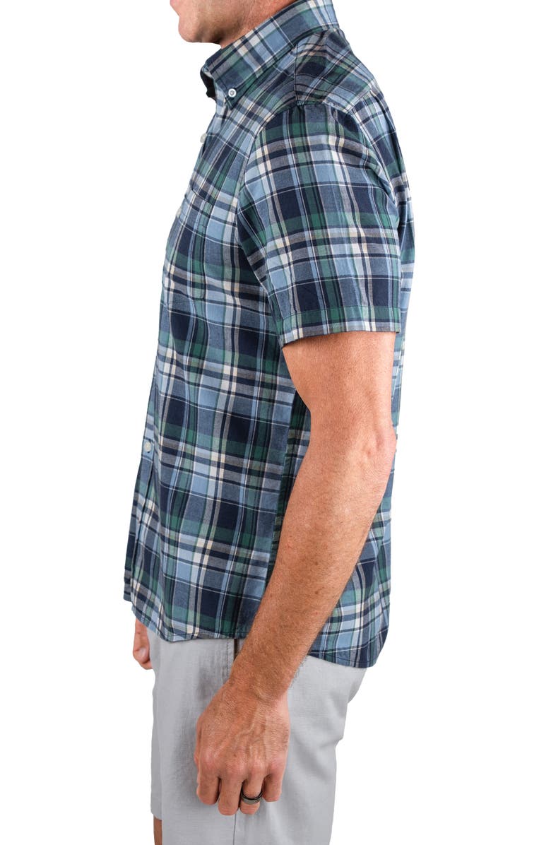 Tailor Vintage Plaid Short Sleeve Button-Down Shirt, Alternate, color, 