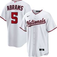 Nike Men's Nike CJ Abrams White Washington Nationals Home Replica Jersey