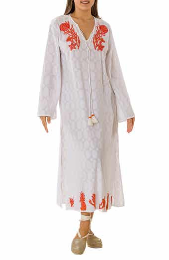 Embroidered Cotton Kaftan