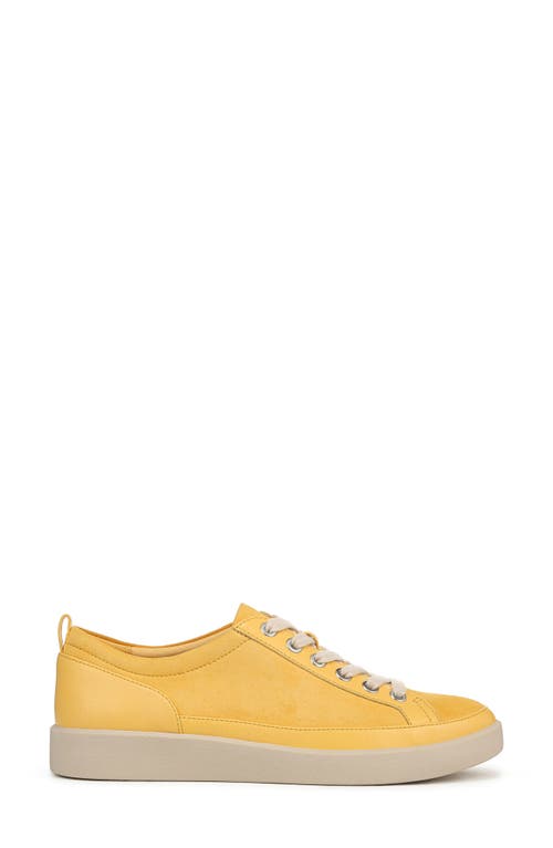 Vionic Winny Low Top Sneaker In Butter Yellow