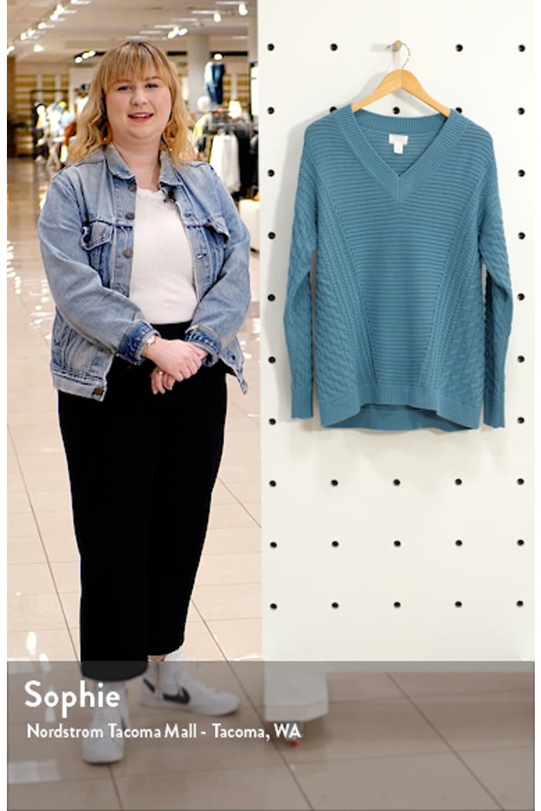 Cable V-Neck Sweater video