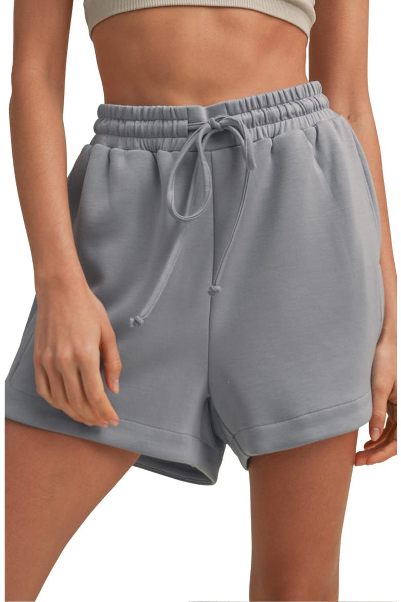 Scuba Knit Shorts, Main, color, SLATE