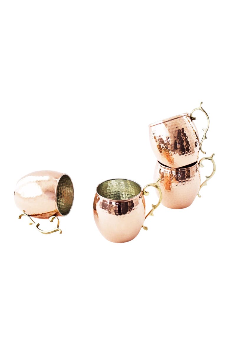 CMK Vintage Inspired Moscow Mule Mugs, Main, color, Copper