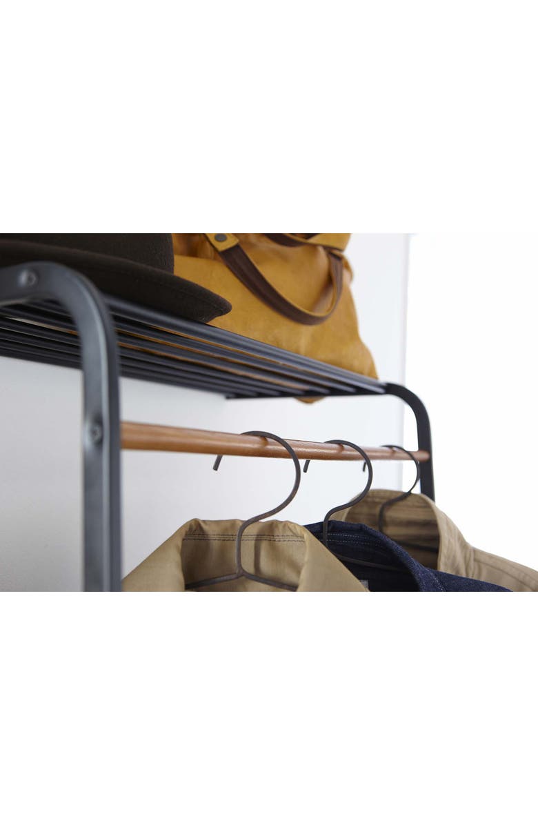 Yamazaki Leaning Shelf Coat Hanger, Alternate, color, 
