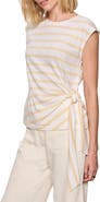 Sanctuary Side Tie Organic Cotton Blend T-Shirt