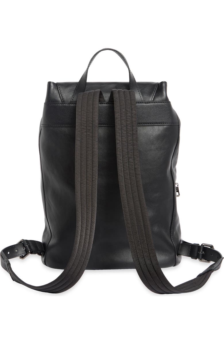 Longchamp LC3D Medium Leather Backpack, Alternate, color, Black