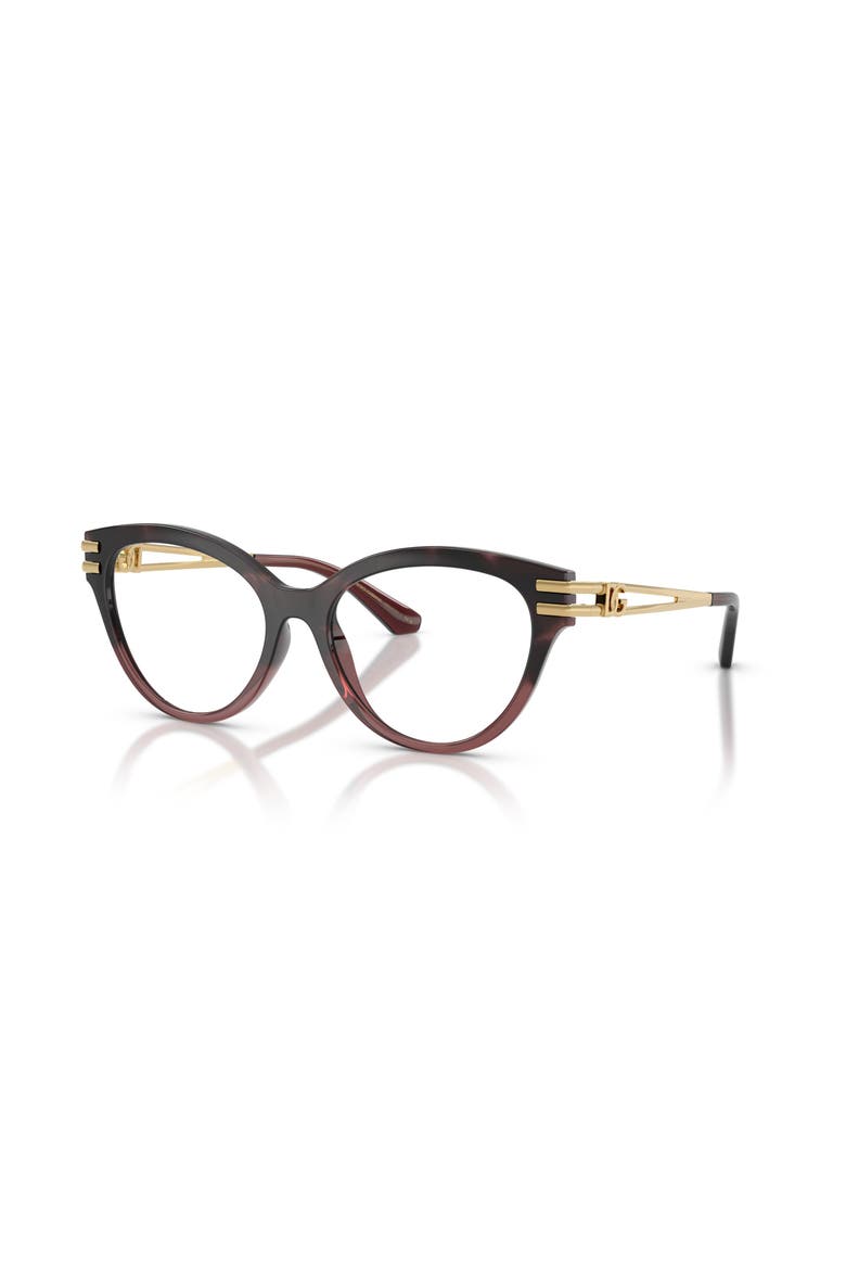 54mm Cat Eye optical glasses, Main, color, Red