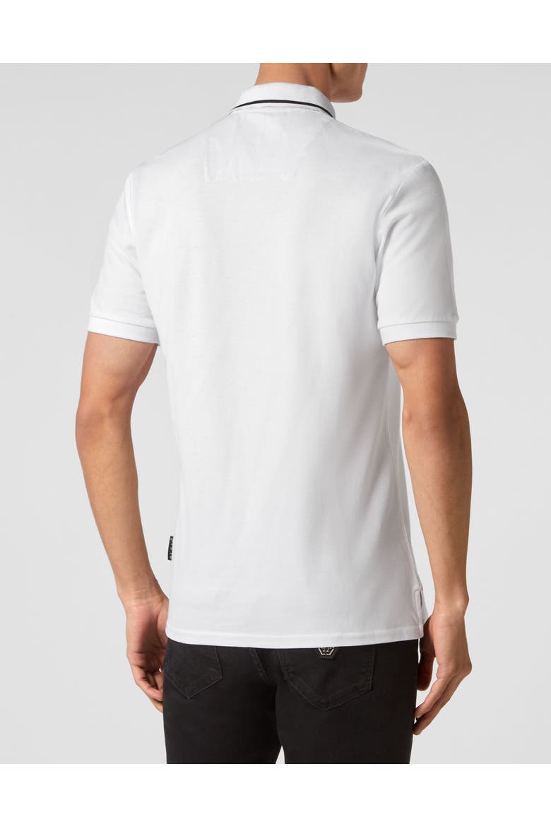 Polo Shirt Paisley Men, Alternate, color, white/black