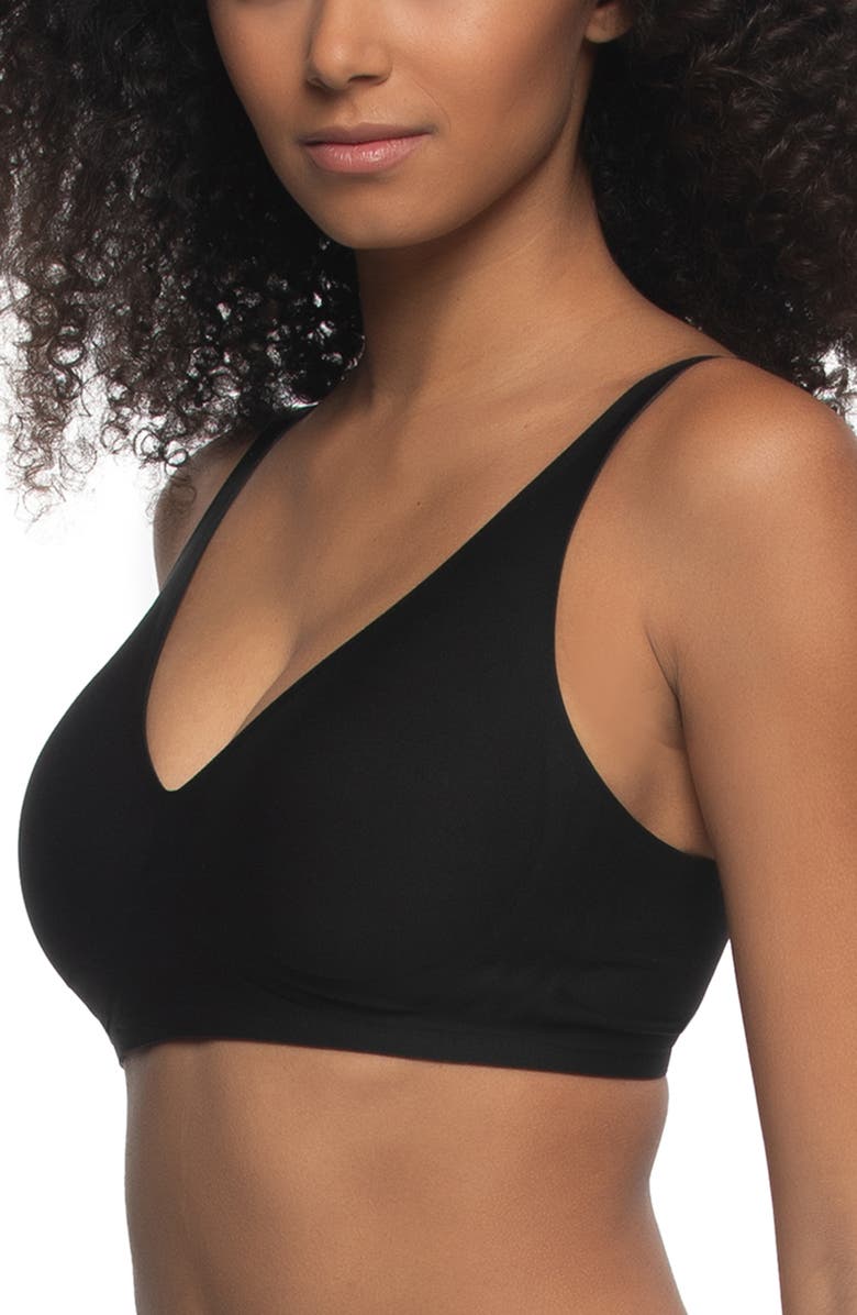 Felina The Wire-Free T-Shirt Bra, Alternate, color, Black