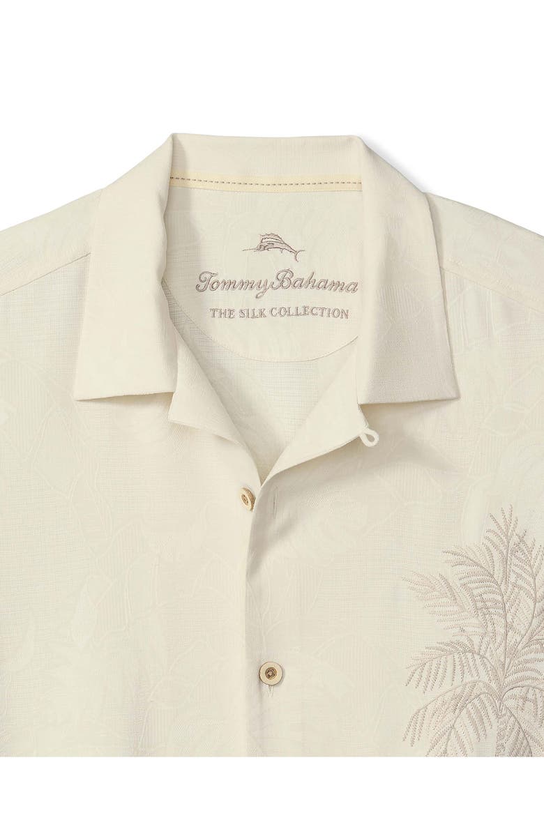 Tommy Bahama Golden Palms Silk Camp Shirt, Alternate, color,
