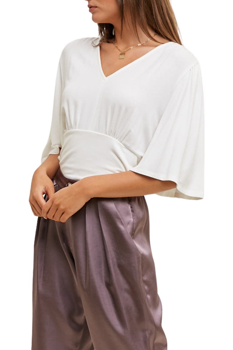 French Terry Top, Main, color, WHITE