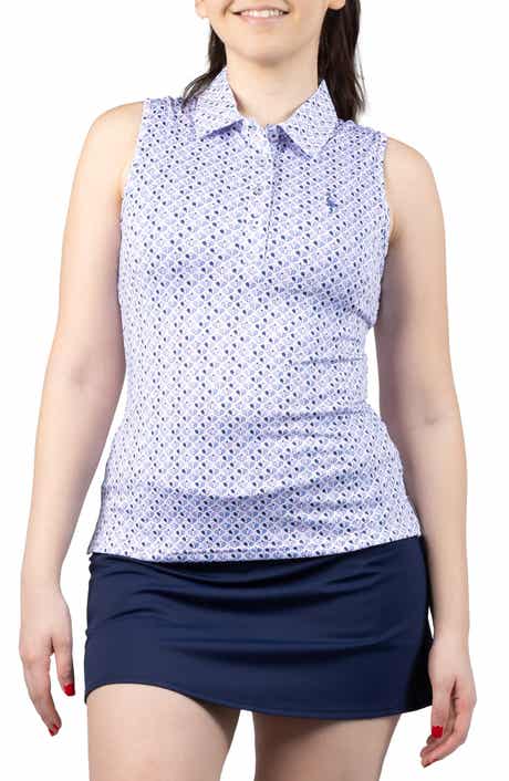 TailorByrd Pickleball Print Polo Tank