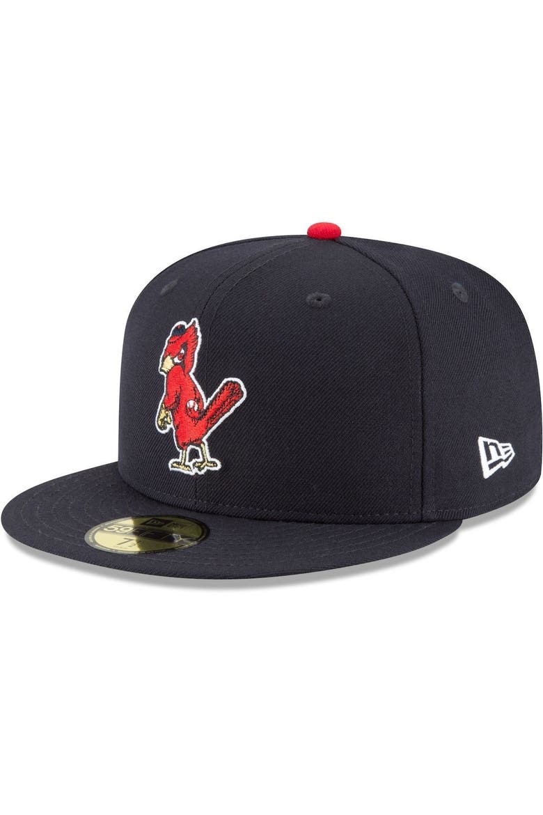 Men's New Era Navy St. Louis Cardinals Cooperstown Collection Wool 59FIFTY Fitted Hat, Alternate, color, Navy
