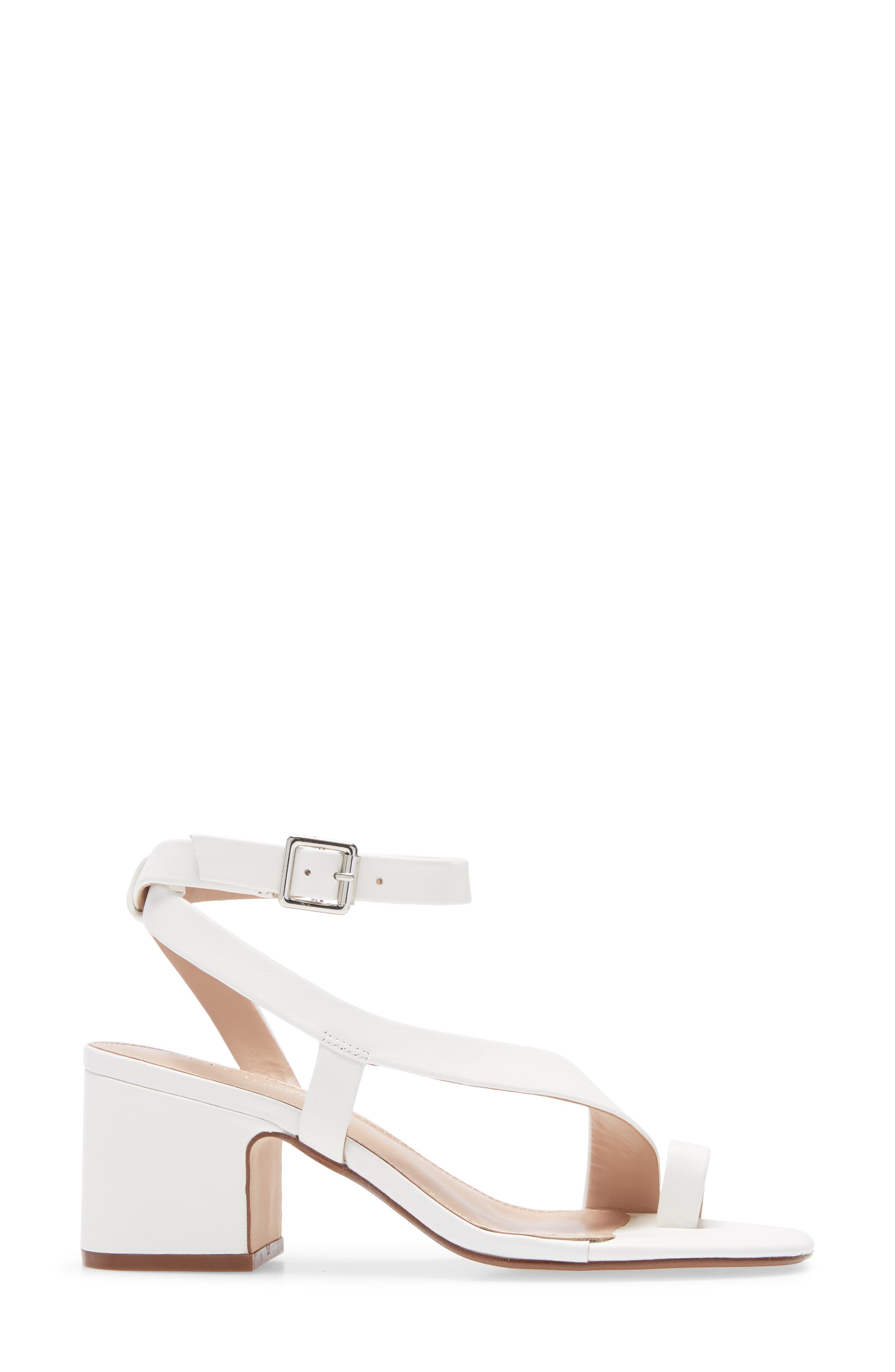 Danni Block Heel Sandal, Alternate, color, BRIGHT WHITE LEATHER