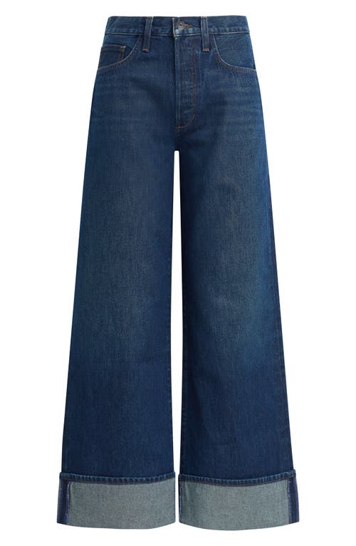 Shop Favorite Daughter The Masha Shortie Cuffed High Waist Wide Leg Jeans In Belmont