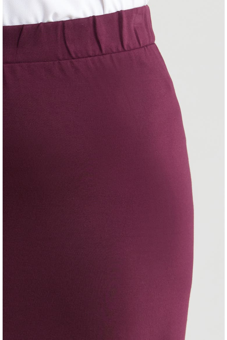 Danube Stretch Ponte Skirt, Alternate, color, BLACK CHERRY