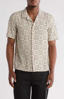 TRUTH Short Sleeve Button Front Embroidered Shirt