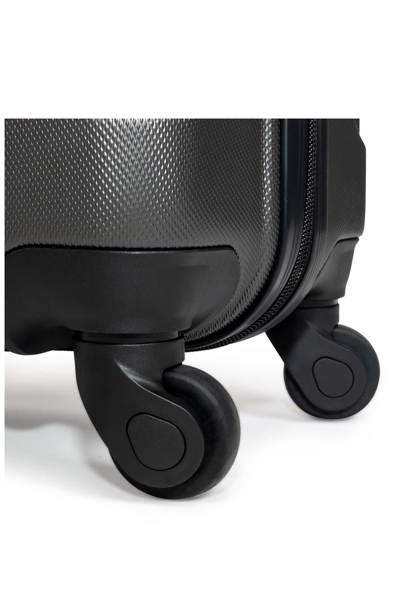 3-Piece 4-Wheel Spinner Lightweight Luggage Set, Alternate, color, CHARCOAL