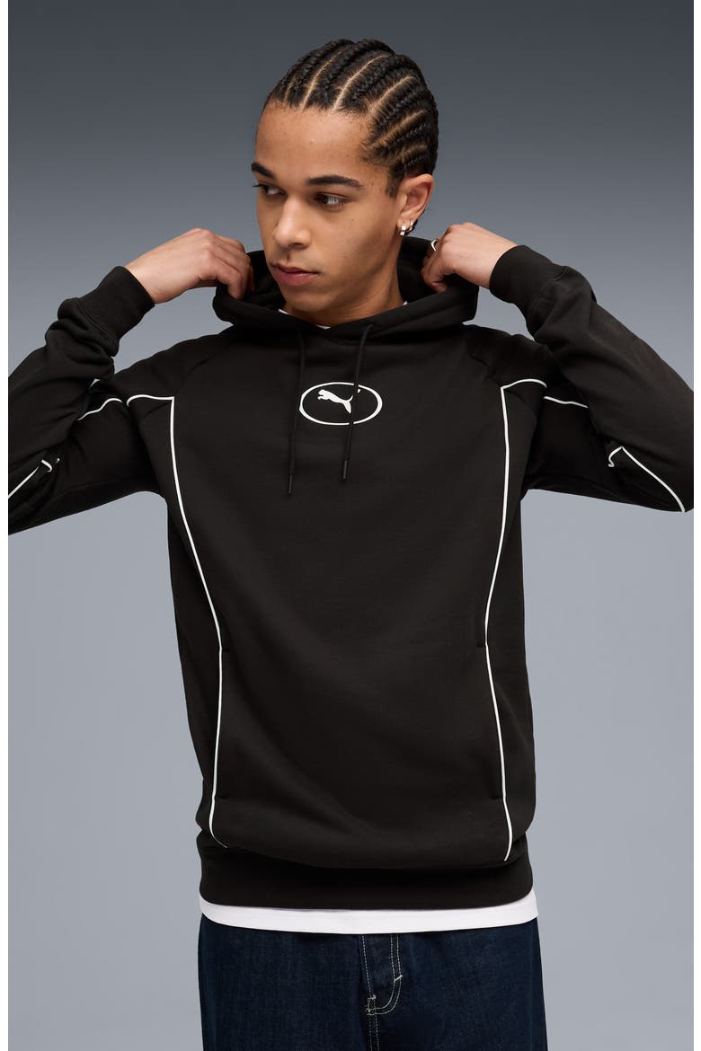 Sport Logo Hoodie, Alternate, color, PUMA BLACK