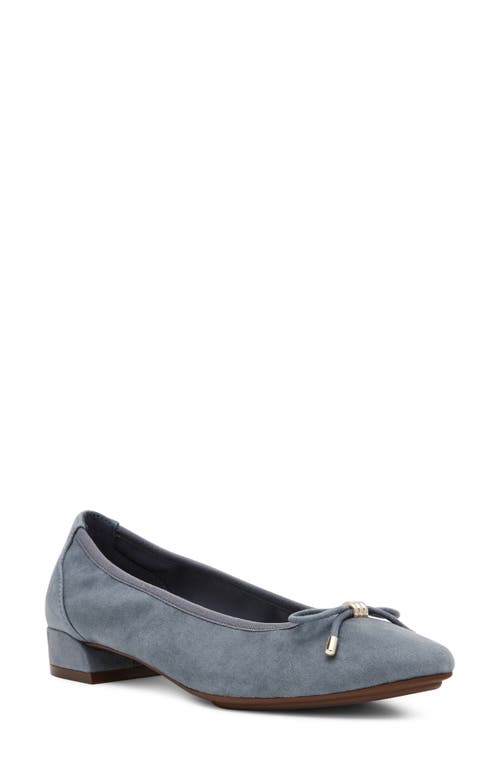 Anne Klein Divine Pump In Blue Microsuede