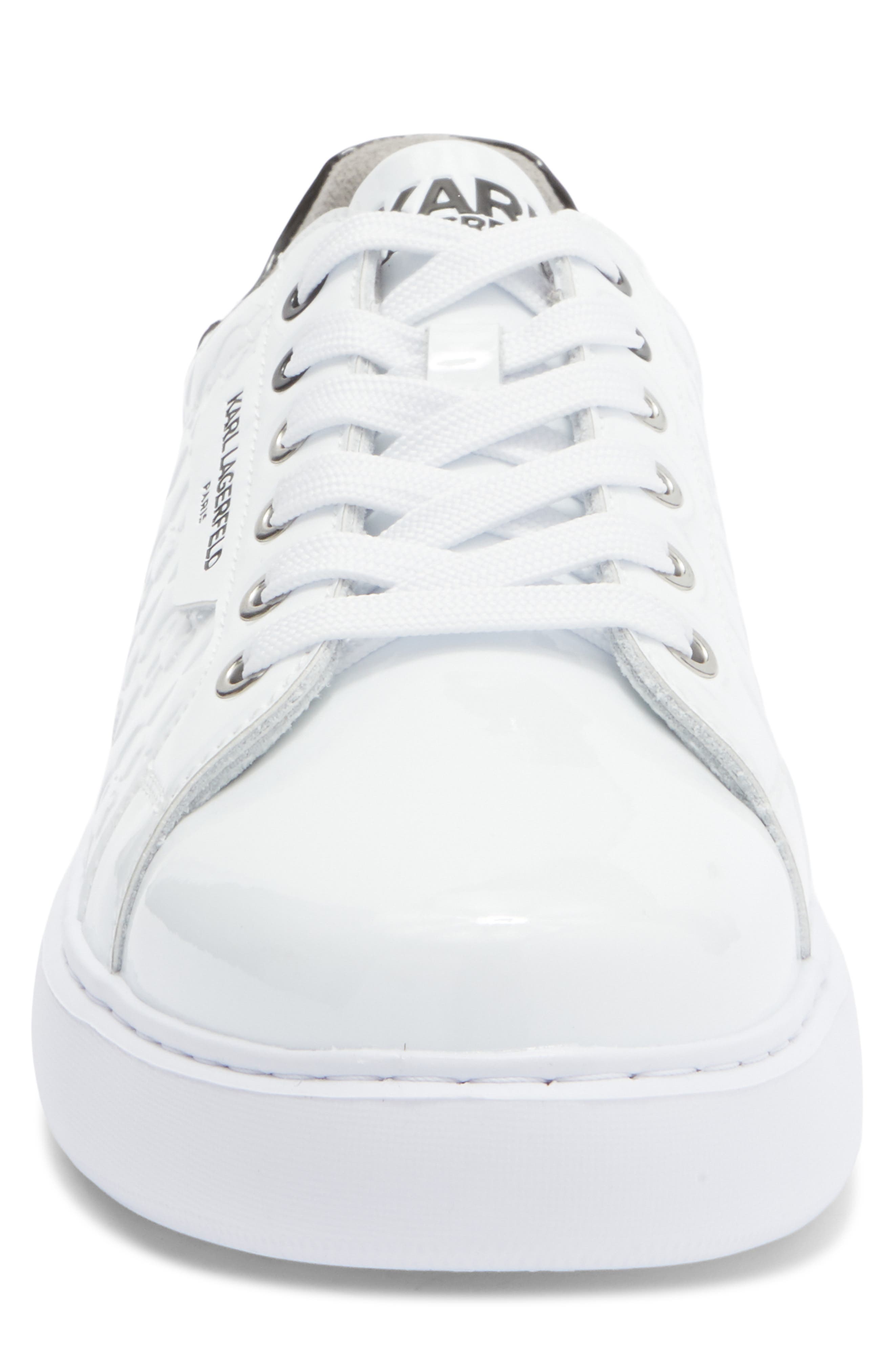 KARL LAGERFELD PARIS Karl Profile Low Top Sneaker, Alternate, color, White