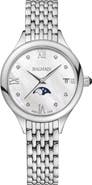 BALMAIN WATCHES Diamond Moon Phase Bracelet Watch, 31mm