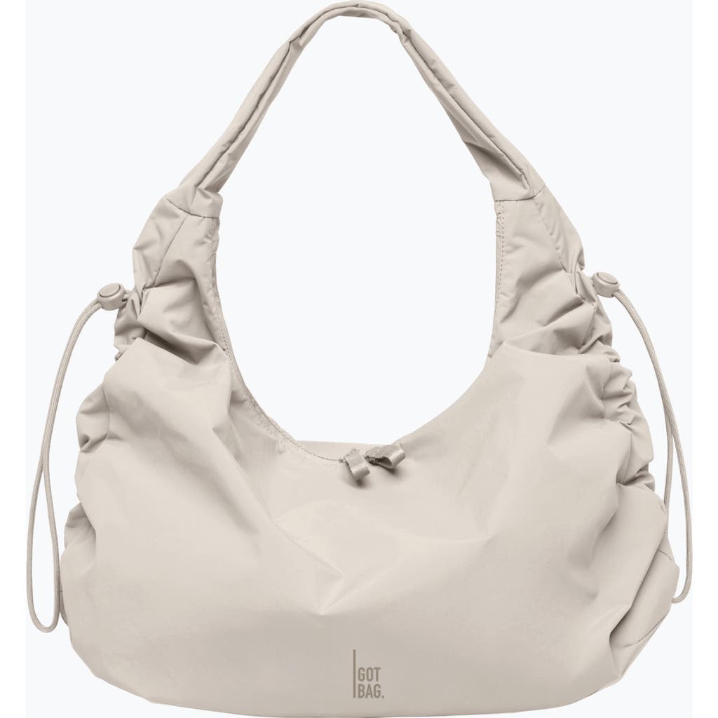 Got Bag Mellow Bag Recycled Nylon Slouchy Hobo In Neutral