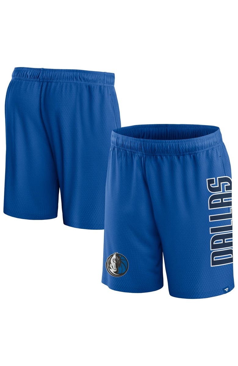 FANATICS Men's Fanatics Branded Blue Dallas Mavericks Post Up Mesh Shorts, Main, color, Blue