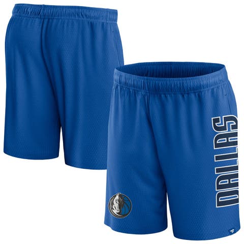 Men's Fanatics Branded Blue Dallas Mavericks Post Up Mesh Shorts