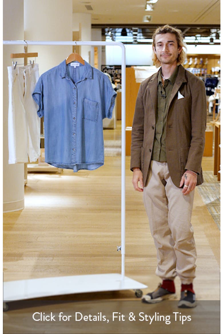 Washed Chambray Short Sleeve Button-Up Shirt video