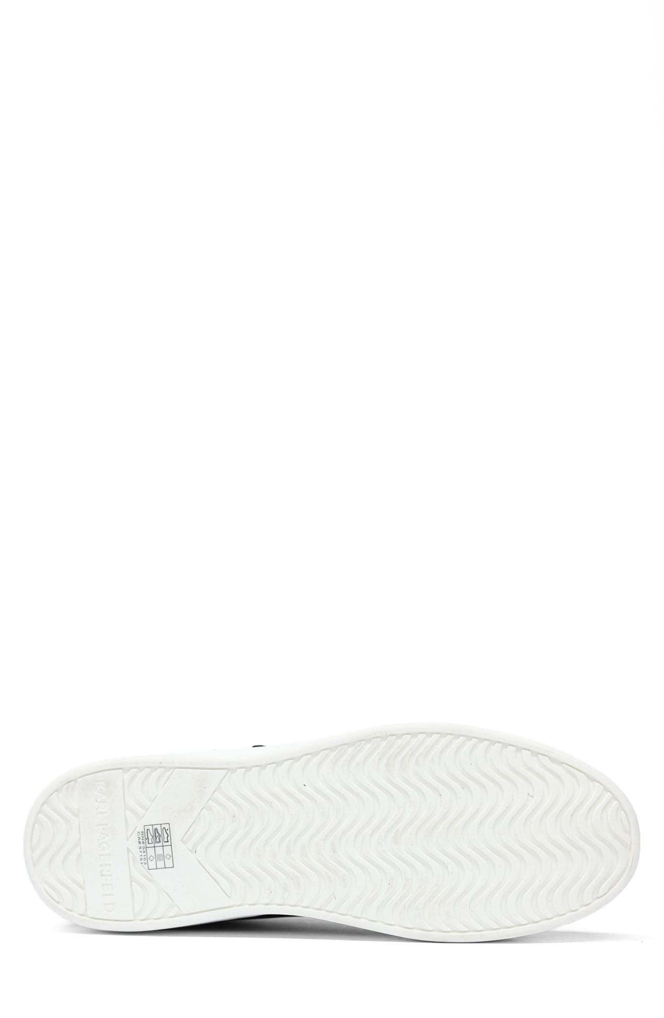 Claude Lace Up Faux Leather Sneaker, Alternate, color, WHITE
