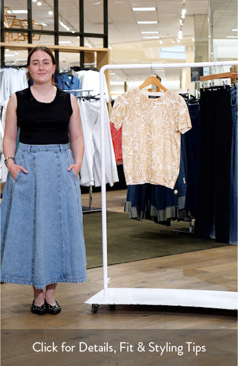 Floral Cotton Blend Sweater, sales video thumbnail