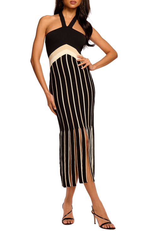 Campbell Halter Midi Sweater Dress