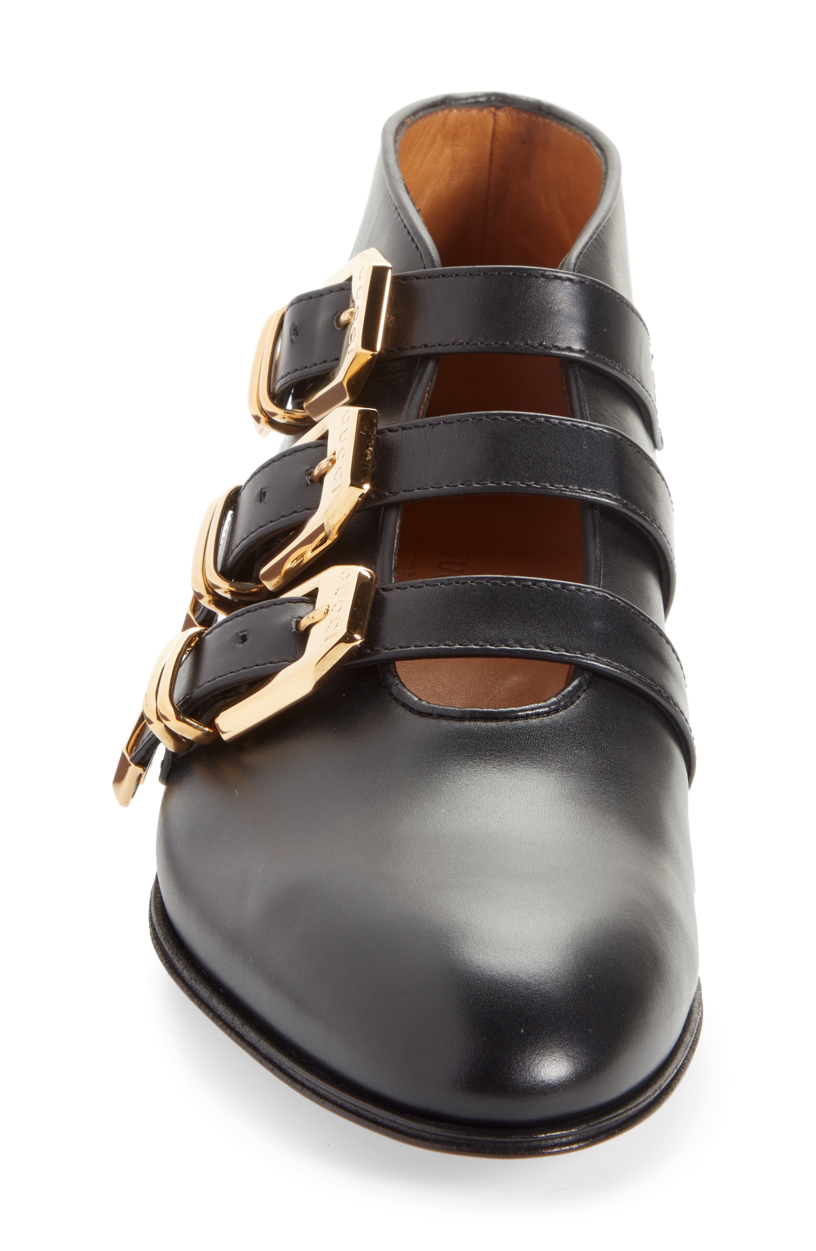 Gucci Hollywood Buckle Bootie, Alternate, color, 