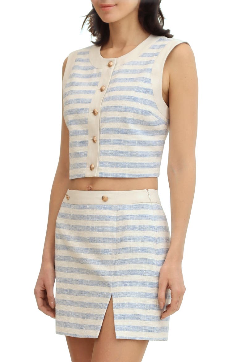 Stripe Crop Vest, Alternate, color, BLUE WHITE STRIPE