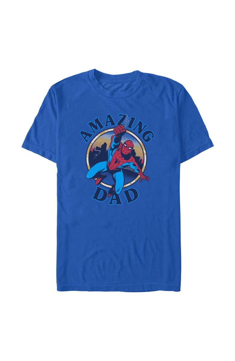 Marvel Men's Marvel My Dad Is Amazing Graphic T-Shirt, Main, color, Royal Blue